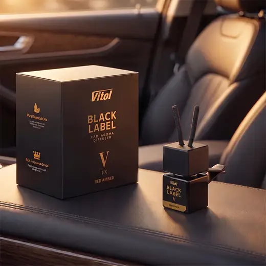 автомобильный ароматизатор Vitol Lab Red Amber, RED CRYSTAL EXTRAIT, 8 мл