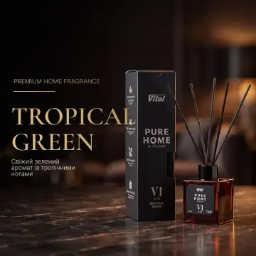 аромадифузор для дому Vitol Lab Tropical Green, Bamboo & Coconut, 100 мл — 2